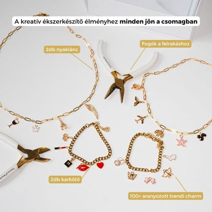 DIY Charm Ékszer Készítő Készlet